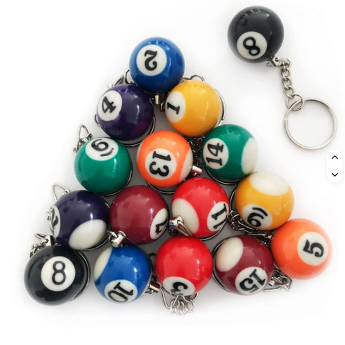 Schlüsselanhänger billard - schlüsselanhänger,